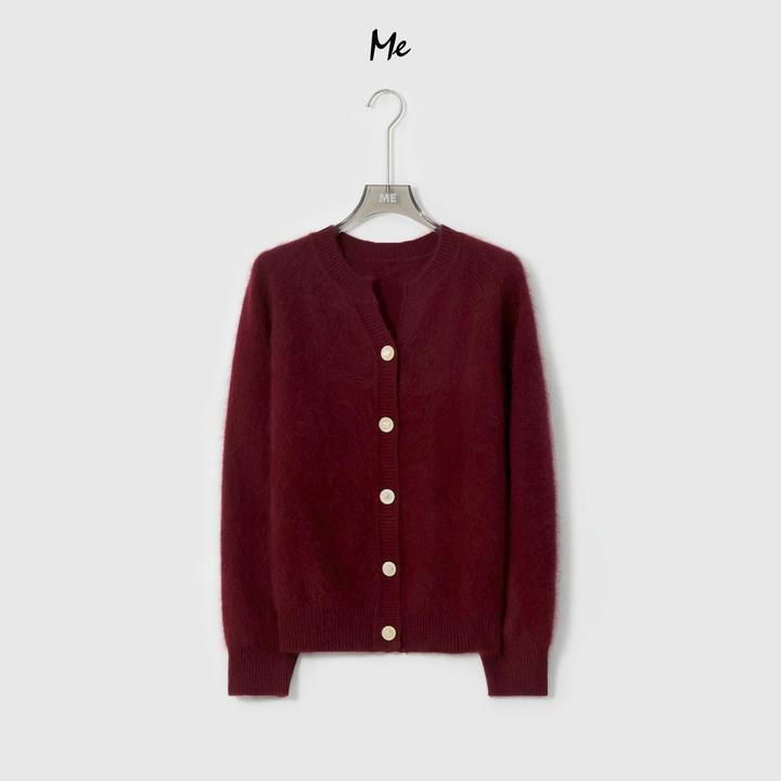 ME【阿勒泰拉绒开衫】北纬38.5°山羊绒混纺超柔极简毛衣MESA1910