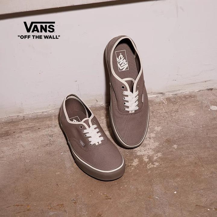 Vans 范斯官方 Authentic 大象灰流光风情侣鞋帆布鞋BW5BGF