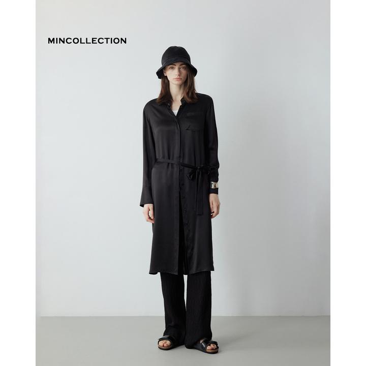 DE Mincollection真丝衬衫裙/16姆米桑蚕丝高级感排扣衬衫55507
