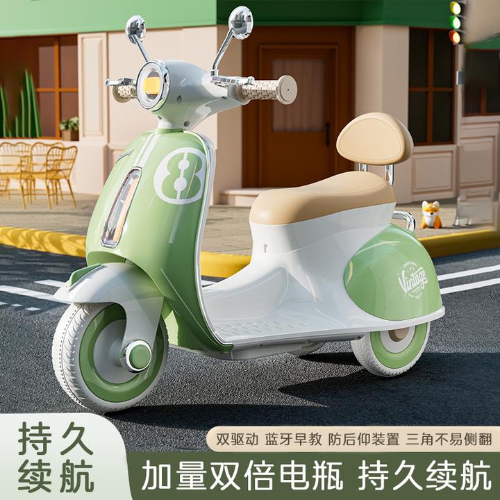 儿童电动车2-5岁男女宝通用三轮摩托遥控车可坐人玩具车儿童礼物