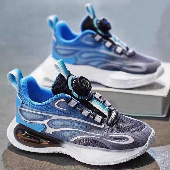 男童鞋子春款2025新款儿童透气跑步运动鞋中大童旋转扣篮球鞋潮牌