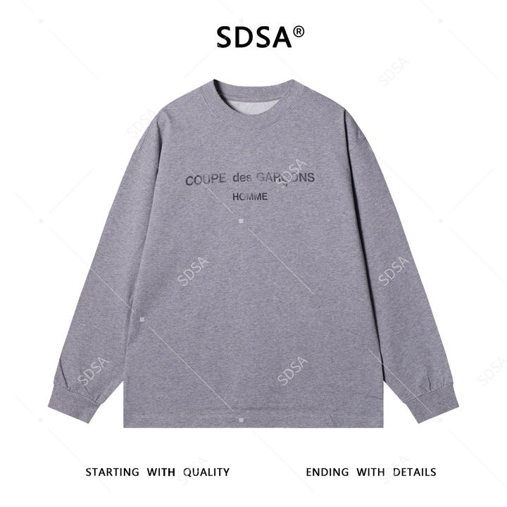 SDSA男士秋冬新款痞帅男装·美式撞色印花字母圆领卫衣宽松百搭潮