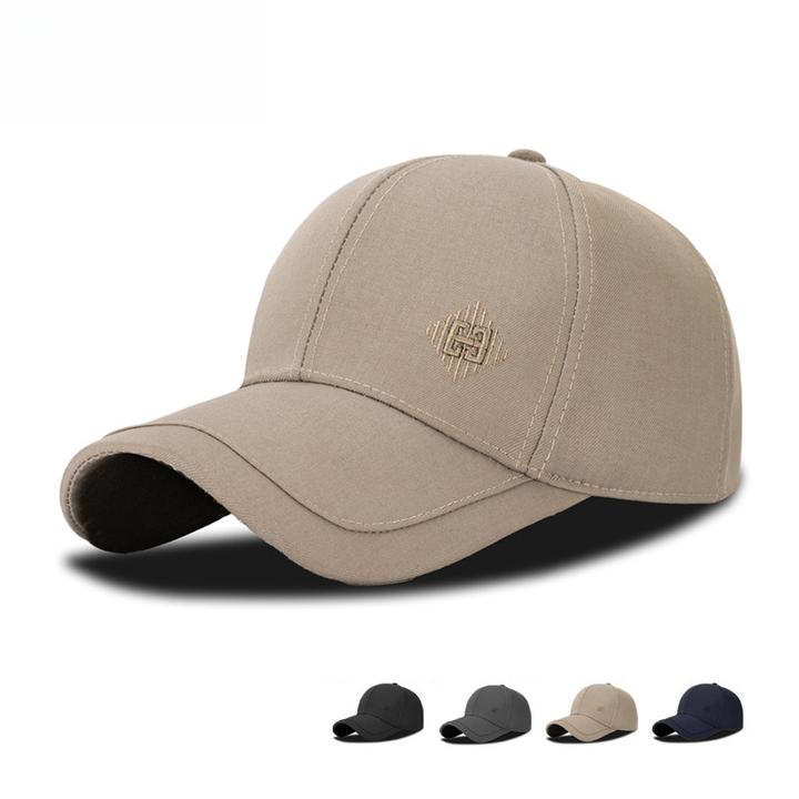 阿媛品质春季新款可调节休闲弯檐鸭舌帽男款中老年简商务风遮阳防