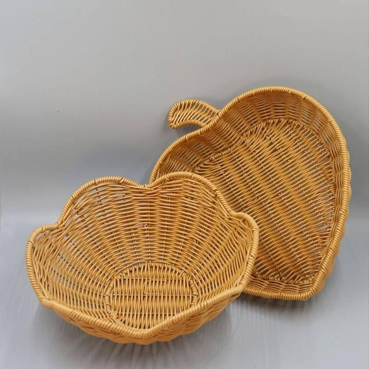 日式水果盘干果盒水果点心零食桌面收纳筐爱心形托盘酒馆创意果