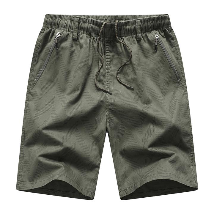 男士宽松休闲裤夏季工装裤沙滩裤短裤运动透气薄款潮流拉链口袋