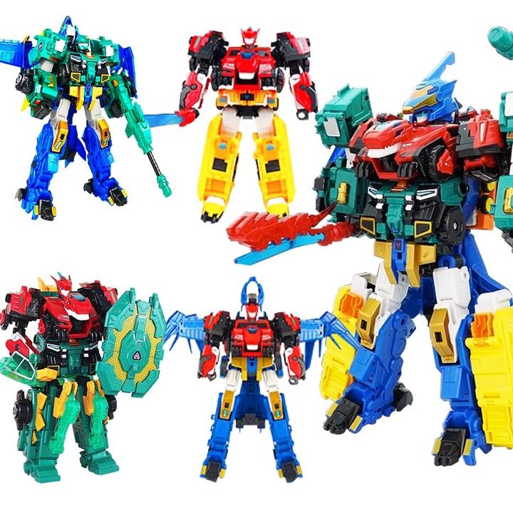 量子战队玩具恐龙守护第二季光辉战神量子破空超音四合体机器人玩