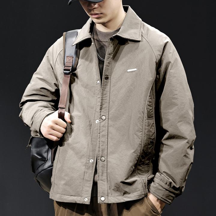 MR.MUDI/穆迪先生轻薄保暖舒适翻领羽绒服男秋冬季男士外套大码