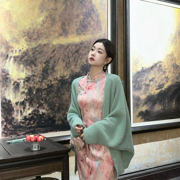 EIA一尧【花疏影毛织开衫】松弛慵懒毛织外套气质显白显薄中长款女
