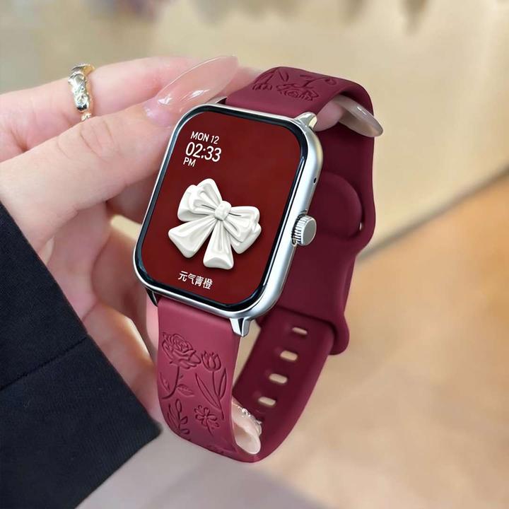 百搭智能手表女款时尚离线支付蓝牙通话多功能2025新款女士玫瑰