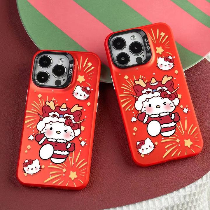 醒狮适用iPhone16pro手机壳15Plus14promax卡通13女生防摔可爱