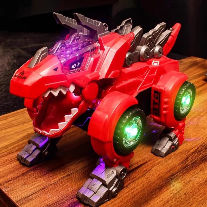 儿童电动喷雾恐龙玩具会走会动的特技变形万向男孩3-6岁生日礼物9