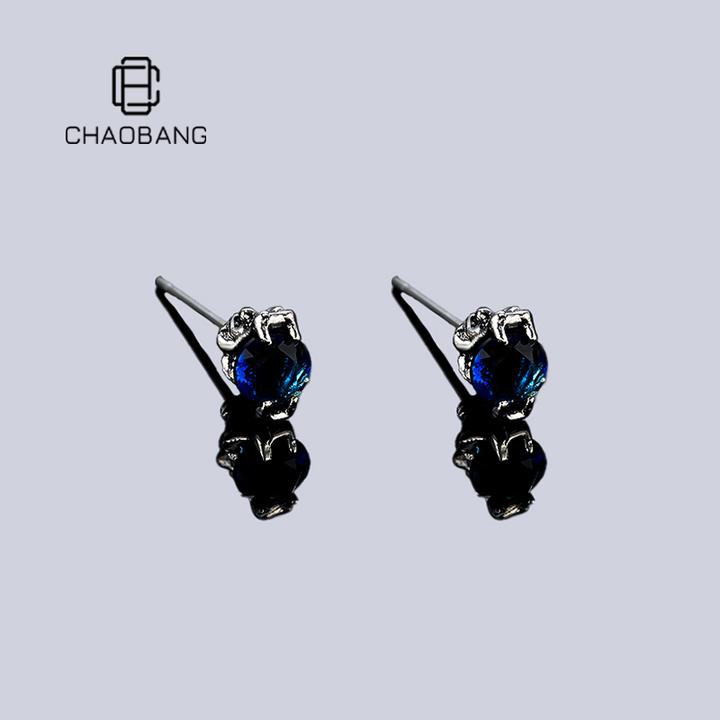 chaobang/潮邦 铜合金耳饰 【蛇年限定】蛇咬锆石耳钉小众灵蛇耳饰