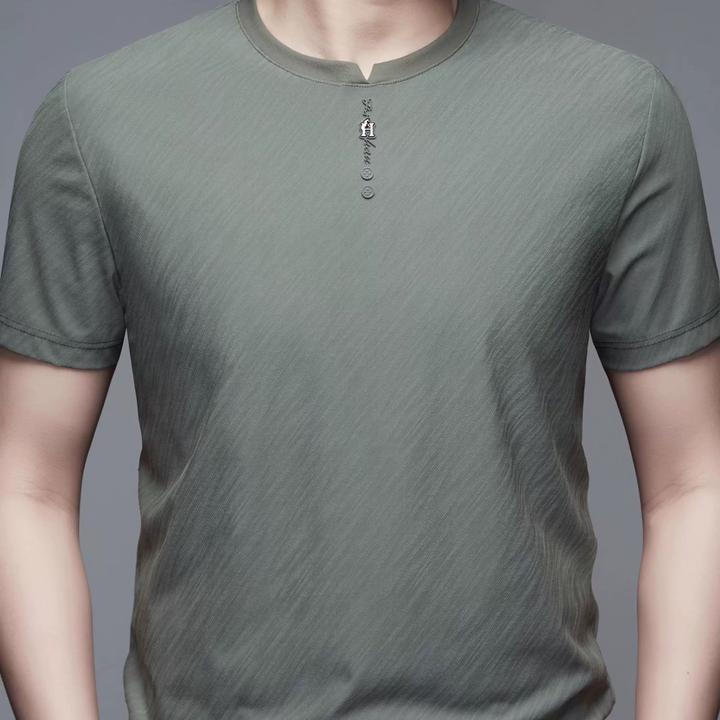 2025休闲男士夏季圆领宽松短袖薄款T恤百搭新款半袖潮流上衣体恤