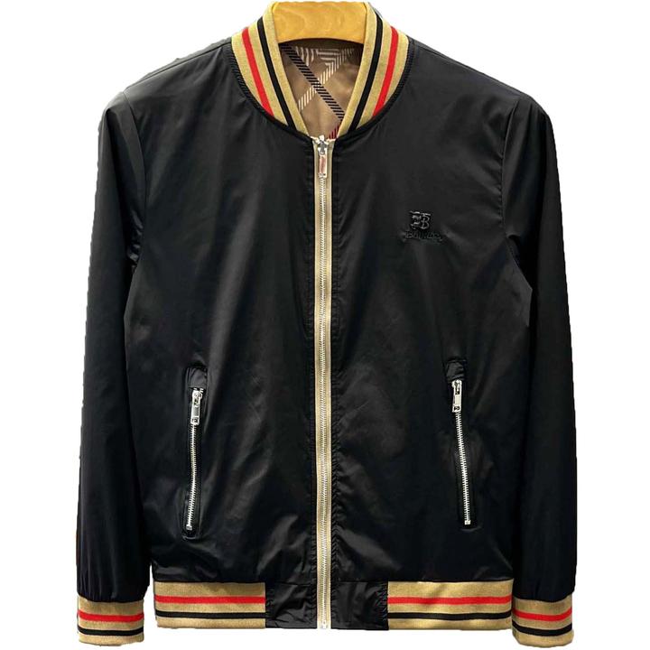 埃卢涅芬高端男士棒球领休闲夹克衫秋冬季潮时尚修身痞帅青年刺绣