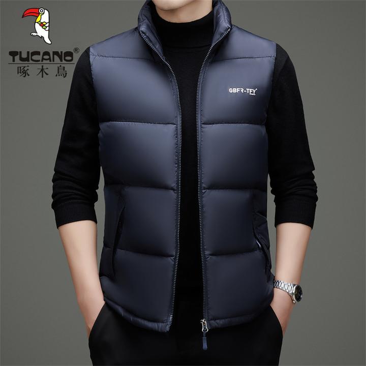 啄木鸟男款马甲秋冬爆款外套保暖背心2025新款坎肩加厚男装百搭