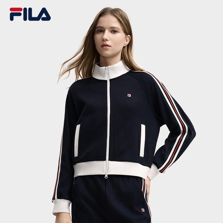Fila/斐乐【流光风】女秋冬新款运动休闲拉链开衫外套F11W548505F