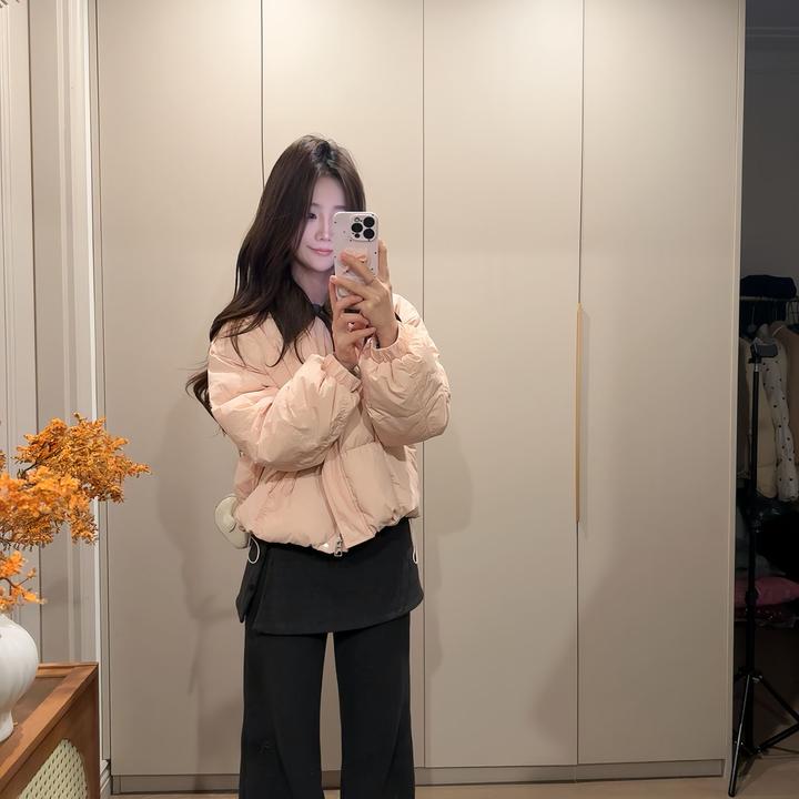 翻领羽绒服女短款冬季新款韩版宽松时尚百搭保暖白鸭绒小外套气质