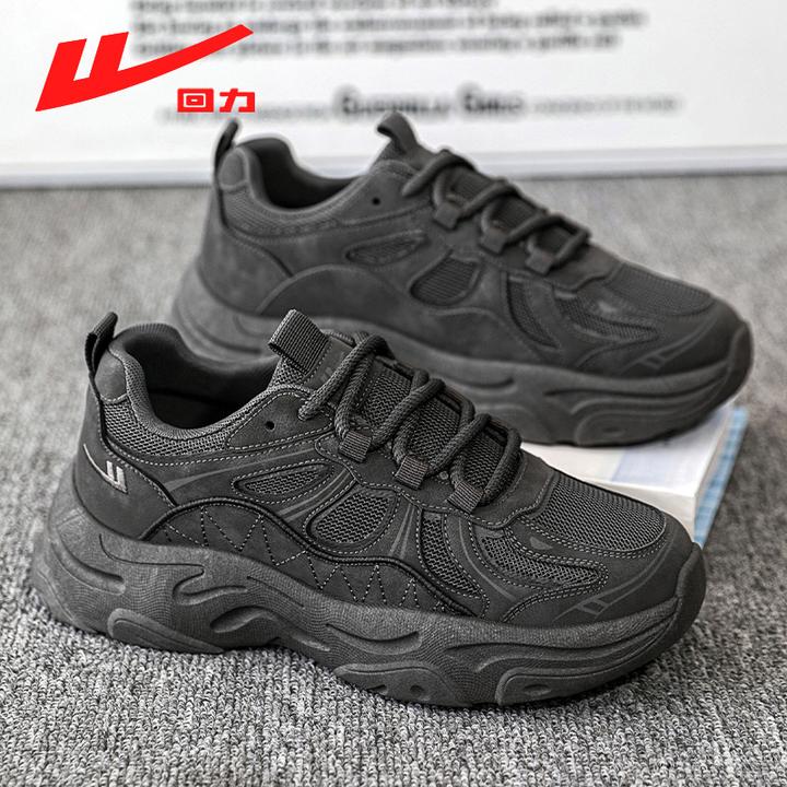 Warrior/回力鞋子男款老爹鞋2025冬季厚底增高网面潮流老爹鞋男鞋