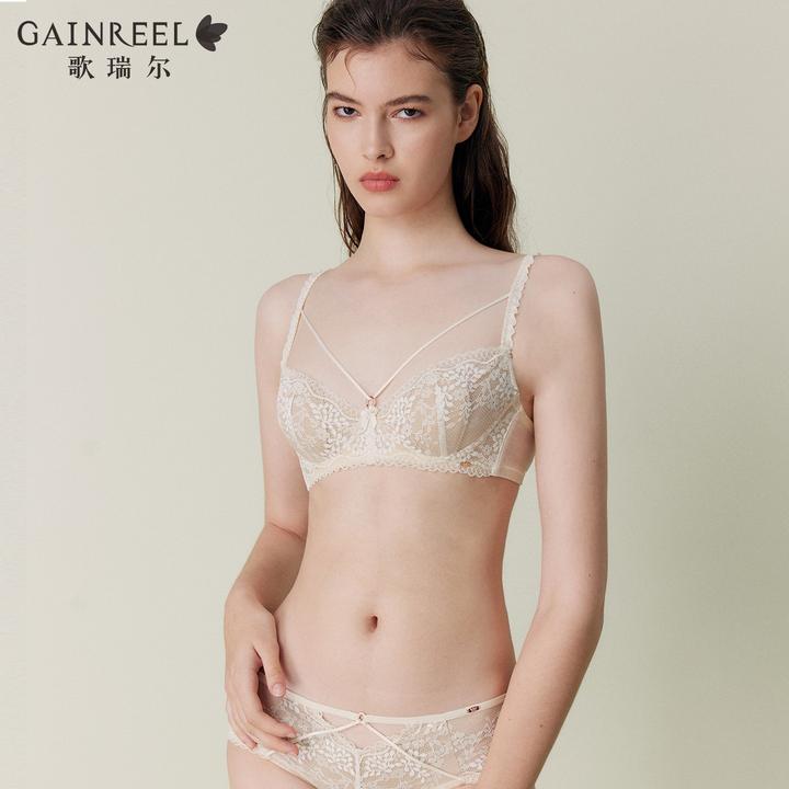 【小香肩】歌瑞尔2025薄款兔耳杯显瘦透气内衣收副乳防下垂蕾丝文胸