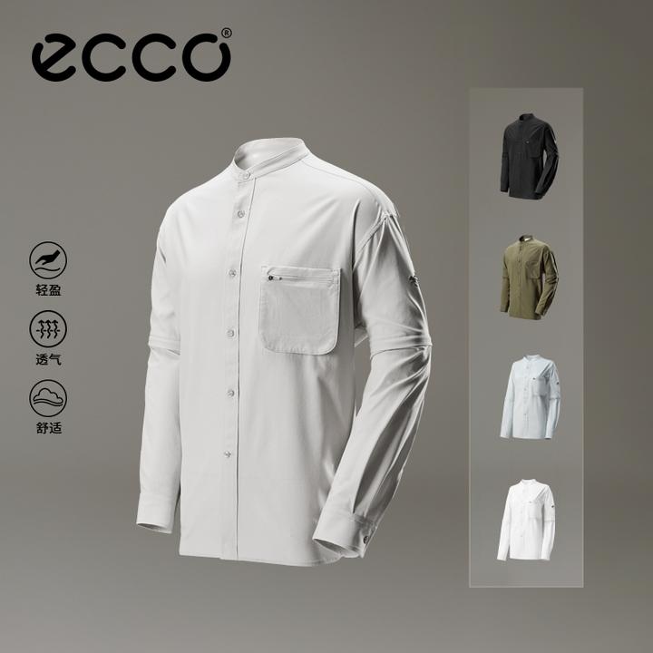 ECCO×白山联名系列 25新防泼轻薄户外休闲衣男款EW251J012