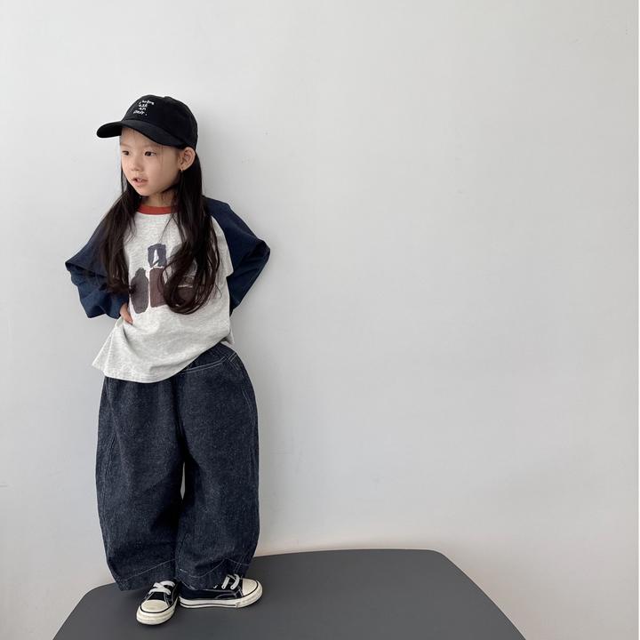 miniwhy亲子童装 | 版型优秀!!水性透气印花插肩长袖厚软T恤"25秋