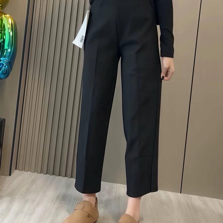 春季新款九分西装裤高腰遮肉显瘦039-1