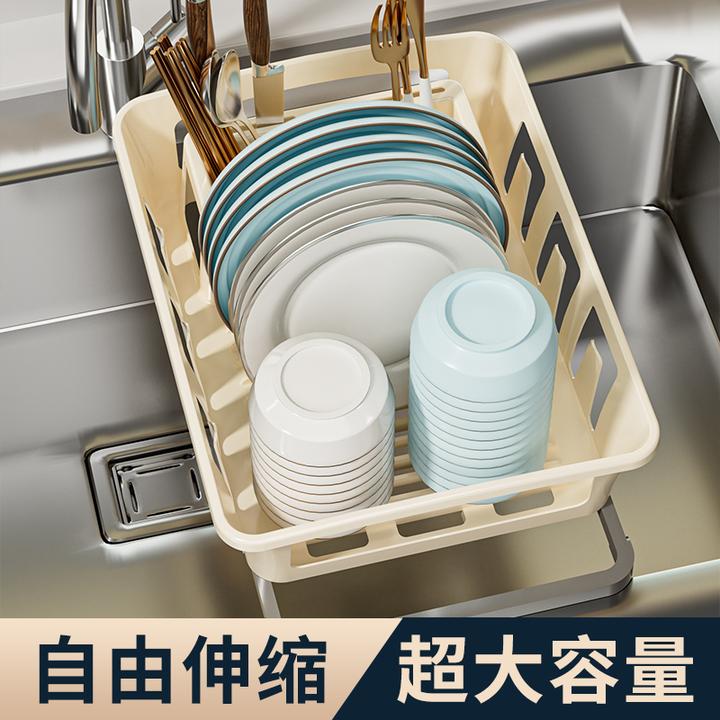 家用厨房沥水碗盘架碗碟收纳架水槽置物架餐具家用厨房台面碗筷滤
