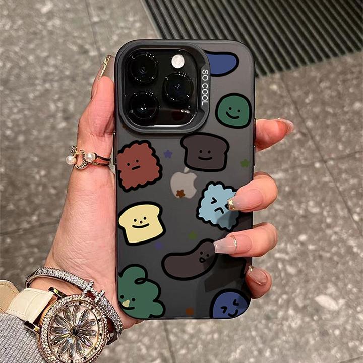 卡通饼干表情适用苹果16/15手机壳iphone14Promax17/13软12防摔11
