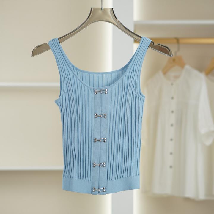 麦迪尚品【荷BL】K313女装夏简约休闲针织背心专柜撤柜 C组2