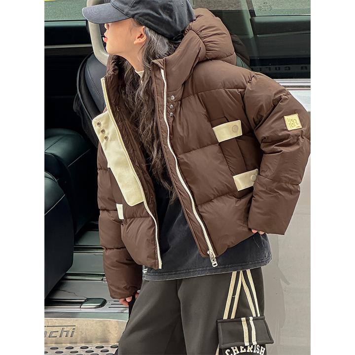 K27274孙小美女童羽绒服新款儿童外套短款面包服潮