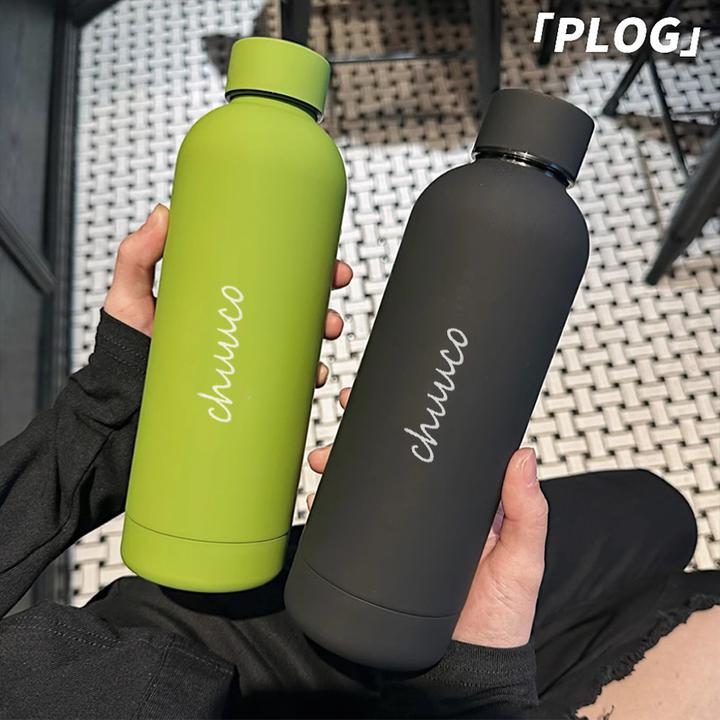 栗可大容量潮酷冰霸杯健身车载学生不锈钢户外便携韩版运动水杯