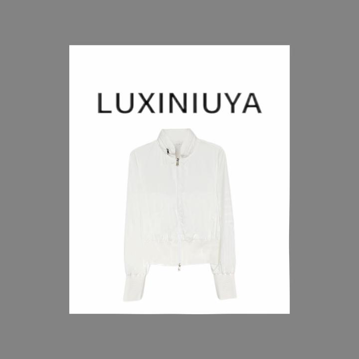 【LUXINIUYA】 极简宣言 T*B25年新款立领薄款连帽外套#QDS72818