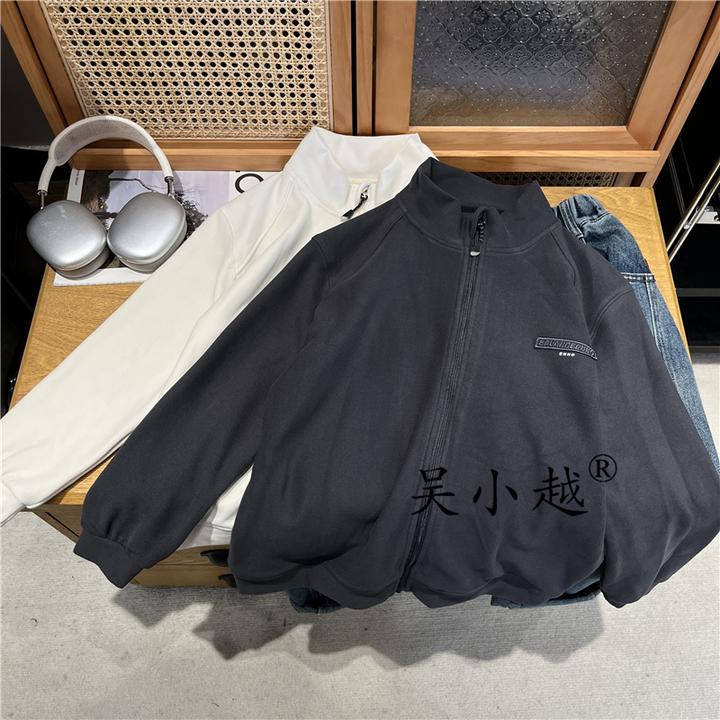 吴小越w1566男童秋装拉链卫衣长袖秋款外套中大童儿童校服神器