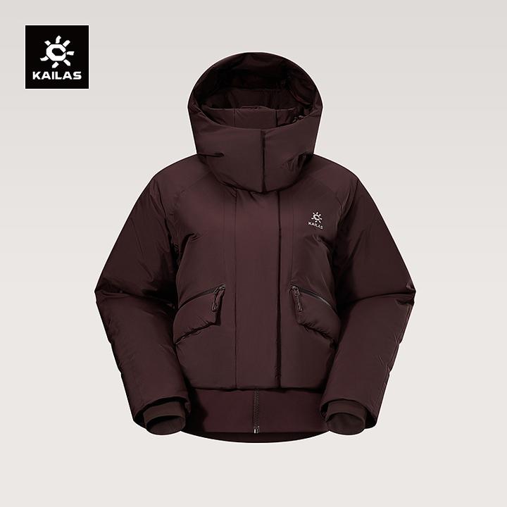 KAILAS凯乐石女款羽绒服鹅绒防风保暖户外防风短款加厚冬季防泼水