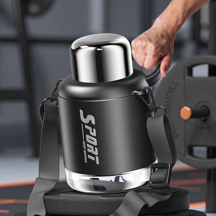 316不锈钢保温杯大容量2000ml男2024新款吨吨桶便携水杯大肚水壶