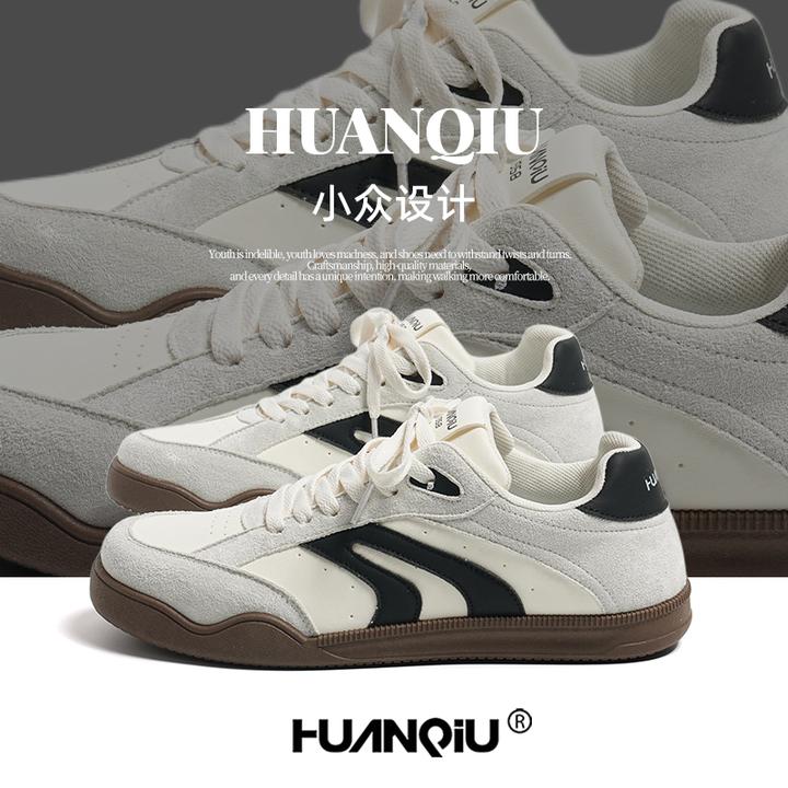 【双11好物】环球厚底增高德训鞋男款2025春秋新款休闲百搭时尚板鞋