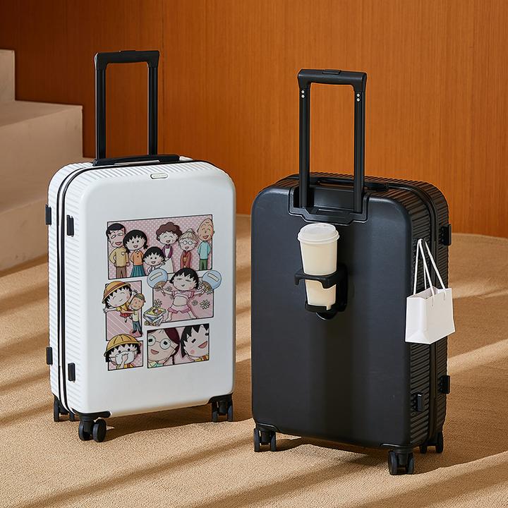 新涂鸦时尚行李箱女卡通小丸子涂鸦旅行高颜值密码皮箱子结实耐用