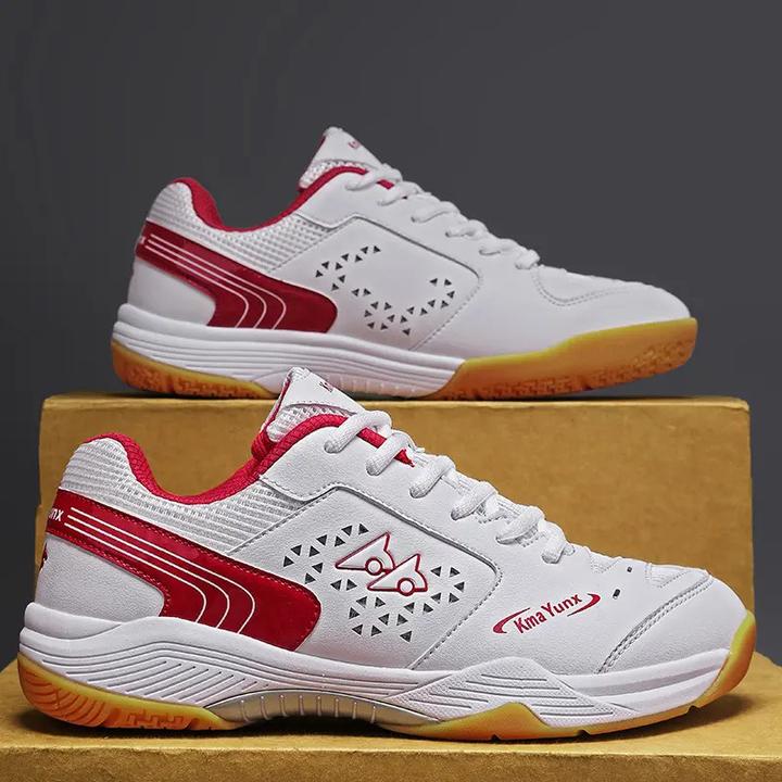 美克碳板羽毛球鞋男鞋透气乒乓球鞋超轻减震防滑女适用运动鞋