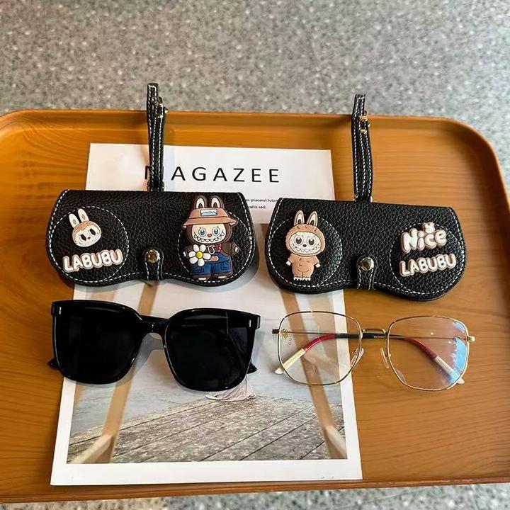 卡通眼镜盒太阳墨镜眼镜包保护套便携近视眼镜收纳袋挂包