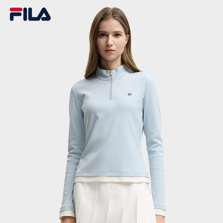fila斐乐2025年早秋新款女士运动休闲百搭长袖T恤衫F11W548204F
