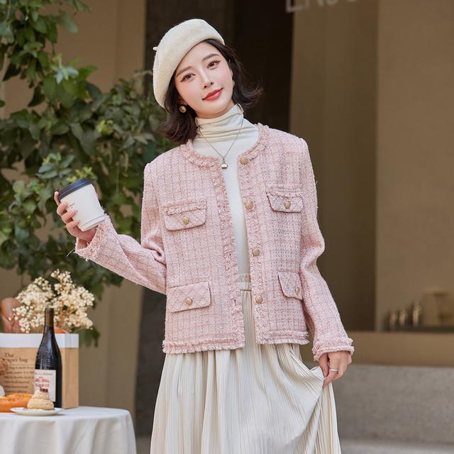 法式小香风外套女春秋2025新款高级感小个子时尚气质名媛短款上衣