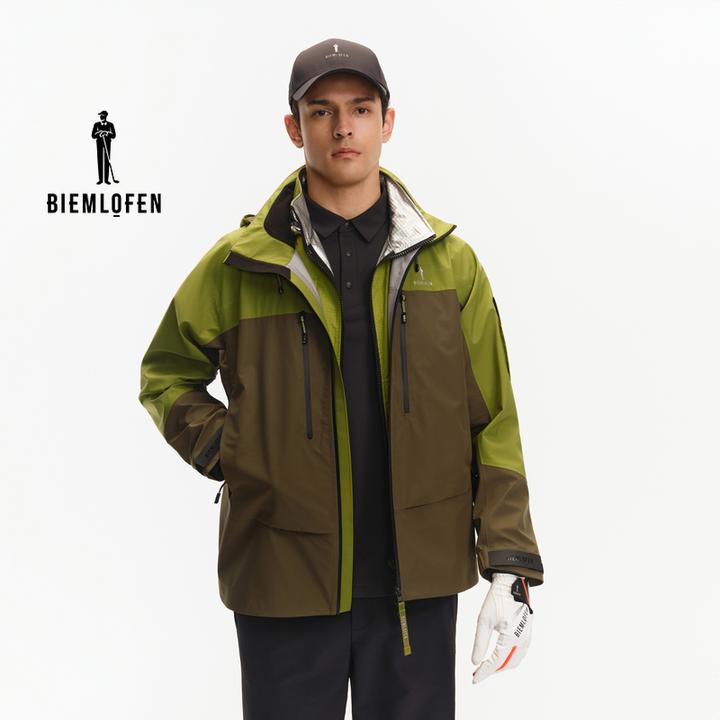 【防水透湿面料】比音勒芬高尔夫2025秋新男运动休闲冲锋夹克外套