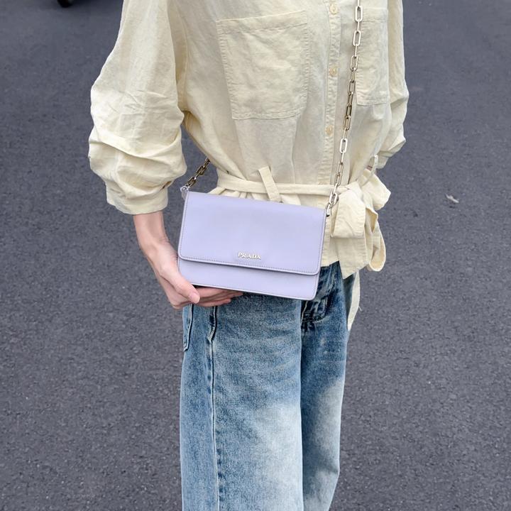 90新 Prada/普拉达 本场福利款 香芋紫mini链条包 Anwen 4145