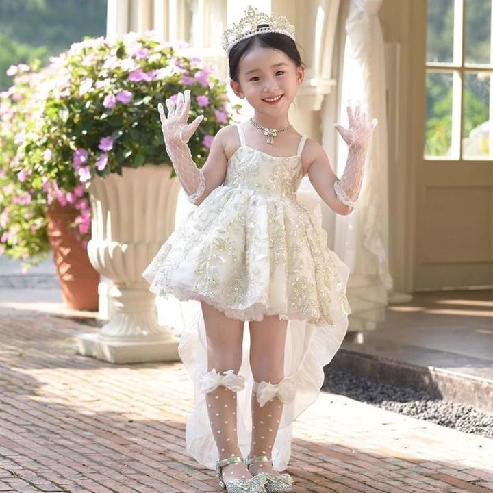 小女孩公主裙蓬蓬裙超仙可爱赵露思同款洛丽塔时尚八音盒礼服