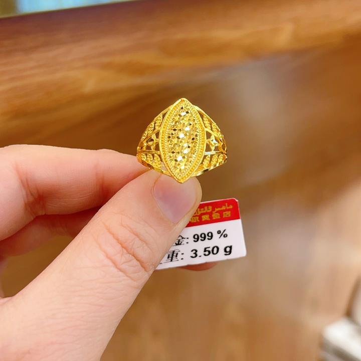 足金戒指3.50克（740/克）实心 活口