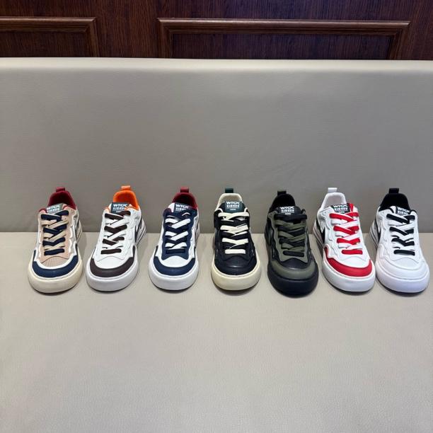 66-6（皮鞋码）早春新款百搭潮流时尚网面透气舒适轻奢男鞋