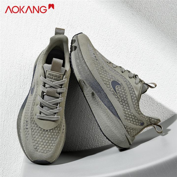 Aokang/奥康网面透气减震男鞋跑步鞋夏季轻便休闲健身通勤运动鞋