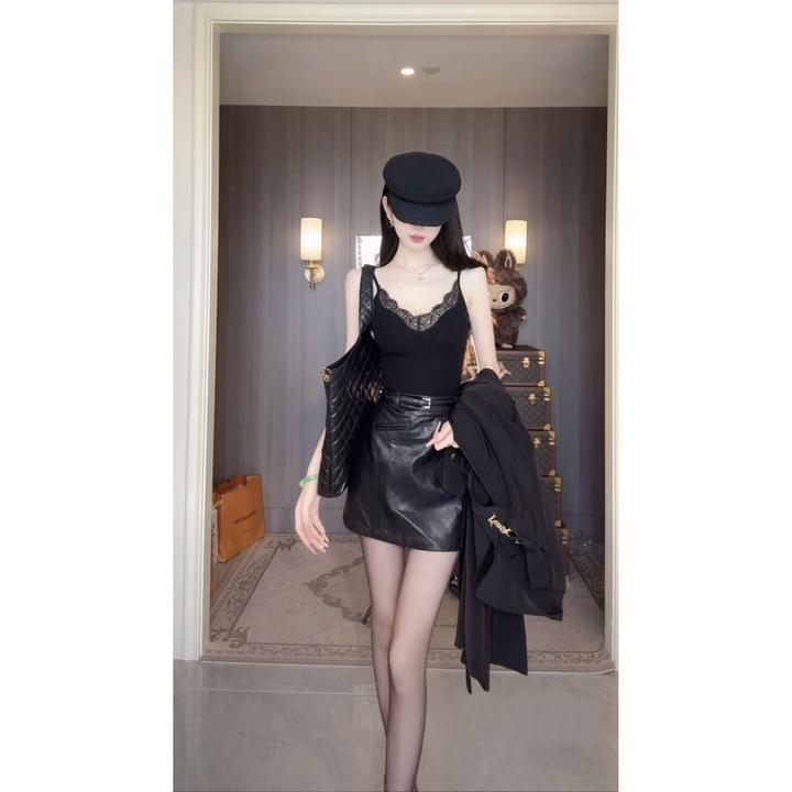 【雅乔定制】时尚百搭蕾丝拼接针织内搭吊带背心DYLL-25086482