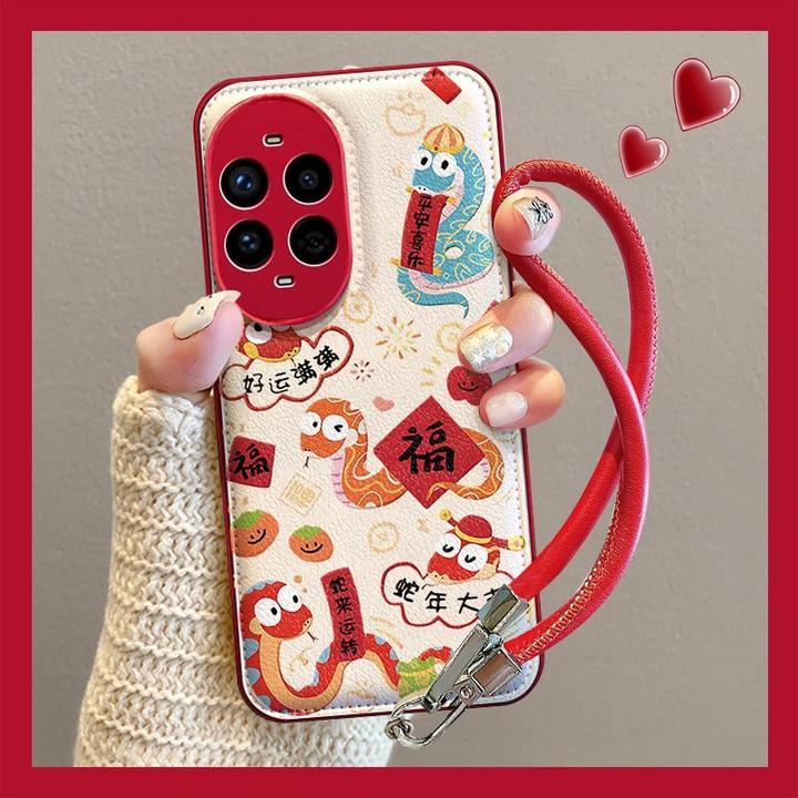 蛇年大吉适用华为nova13手机壳带挂绳全包HUAWEInova12pro女款11