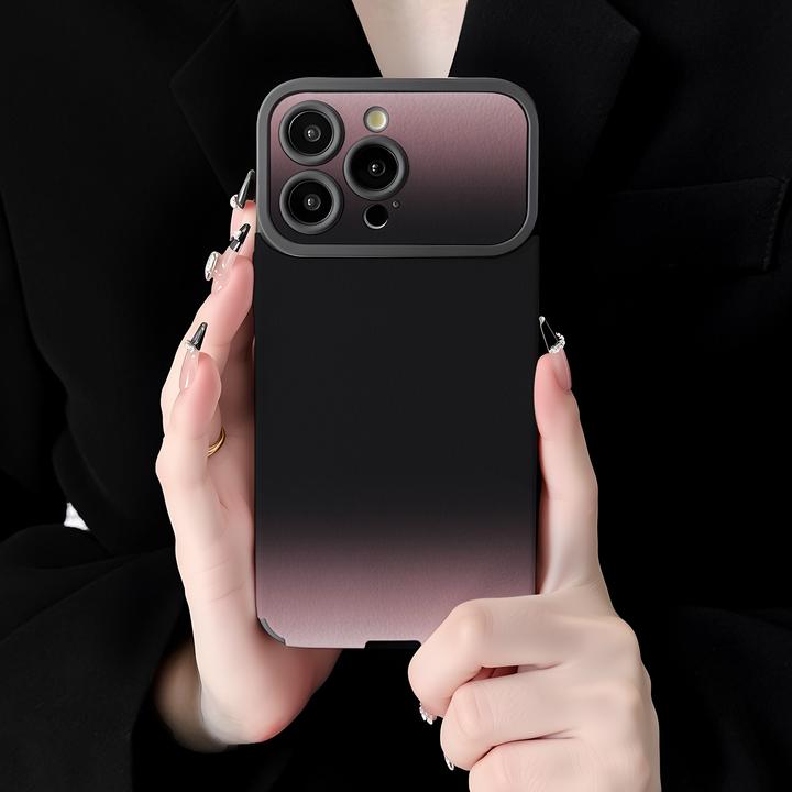 晕染黑紫渐变适用苹果17promax手机壳iphone16pro高级苹果15防摔